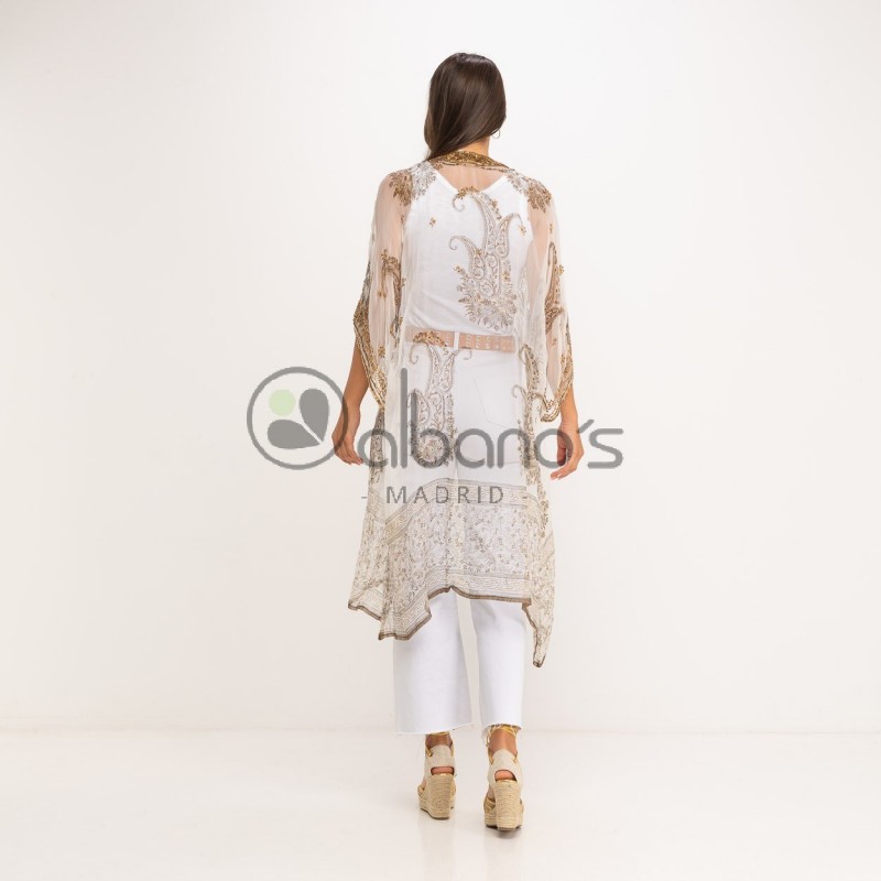 EMBROIDERED  KAFTAN PASLEY GOLD REF.20256-1
